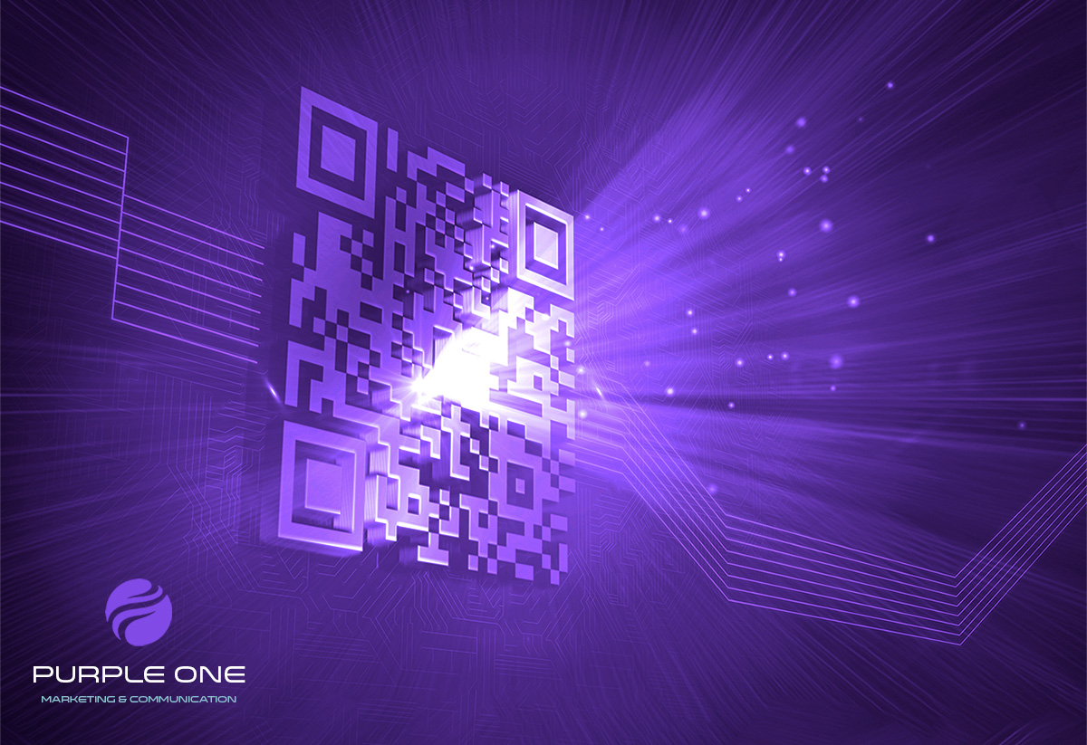 PurpleOne-QRCode-dynamique QR Code avec effet lumière